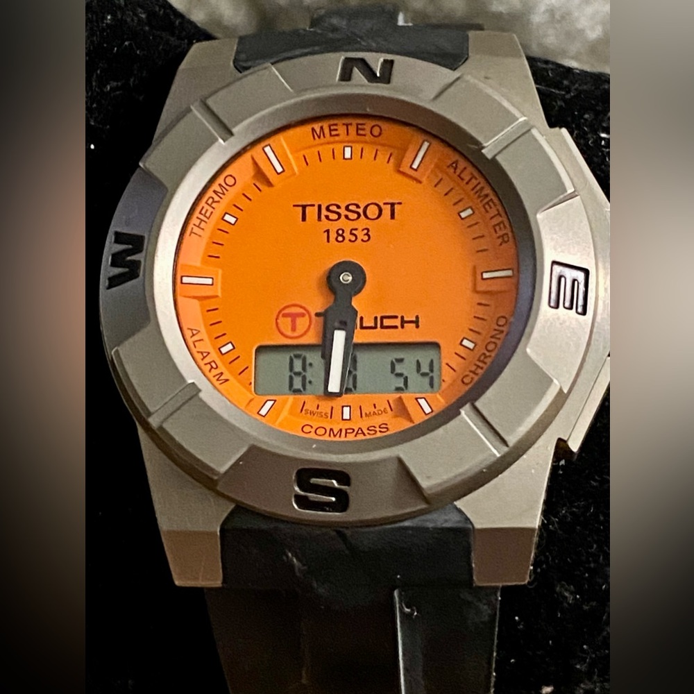Tissot T Touch Titanium Smart Watch with all books, box and repair/warranty book